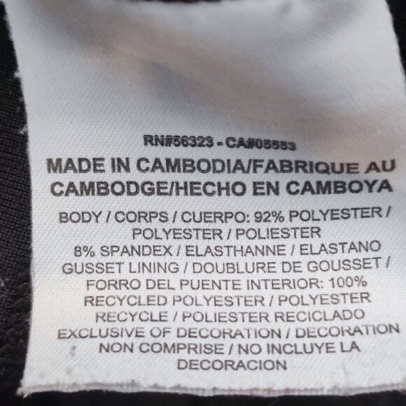 Nike active wear leggings women's size M black white polka dot w pink waistband - Picture 5 of 14